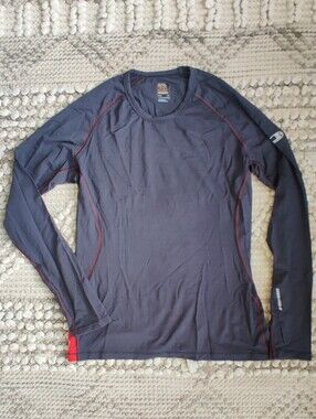 Icebreaker GT 200 Men's Medium Merino Wool Base Layer Long Sleeve In Navy